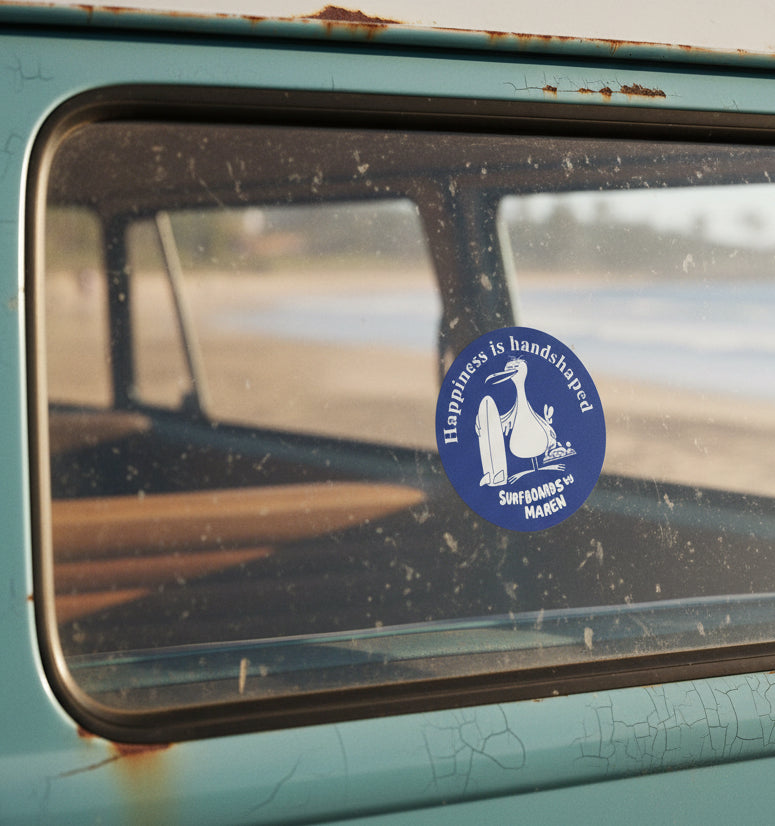 Happiness is Handshaped Sticker